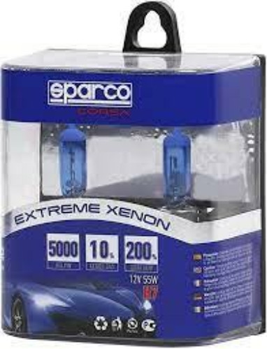 Sparco H7 izzó, 12V 55W, kék B4+Blue TOP XENON +200% (9640)