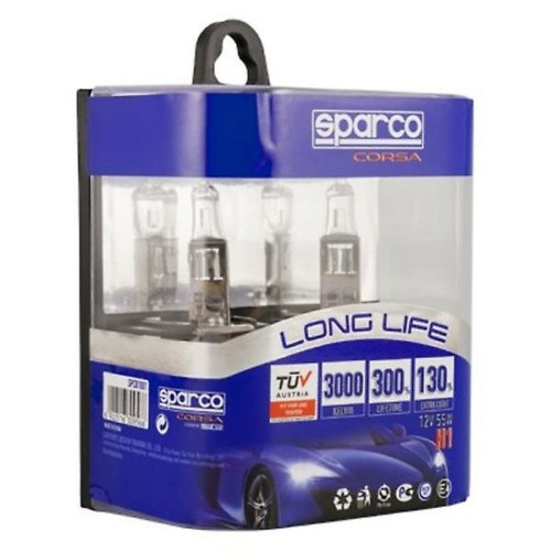 Sparco H1 izzó, 12V 55W 3000K+130% (9629)