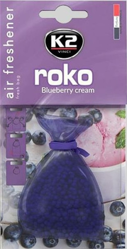 K2AUTO áfonya illatú légfrissítő csomag, 20g, roko Blueberry cream