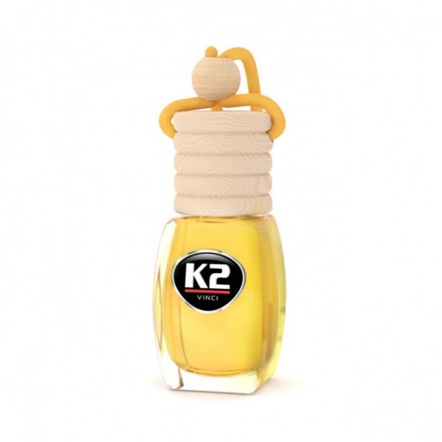 K2AUTO citrom illatú légfrissítő üvegben, 8ml, VENTO LEMON