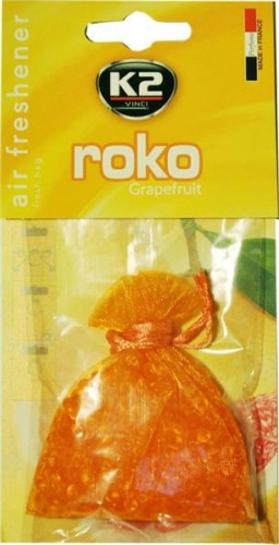 K2AUTO Happy grapefruit illatú légfrissítő csomag, 25g, roko Grapefruit