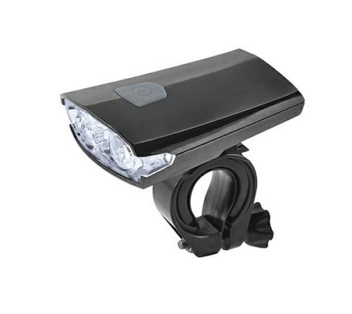 Kerékpáros első 2 Cree LED-es lámpa, vízálló, USB tölthető - fekete