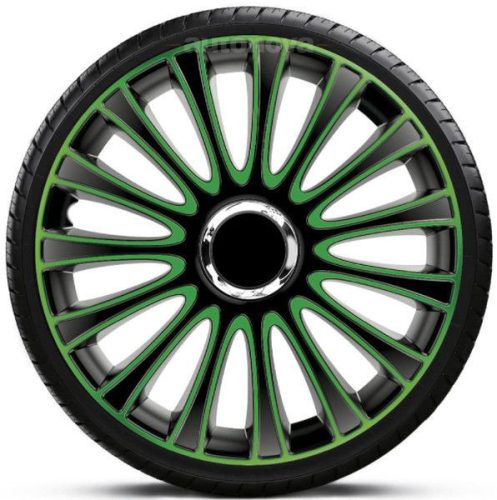 15"-os Lemans Pro Green-Black dísztárcsa garnitúra (4darab)