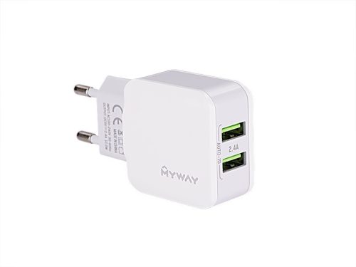 MYWAY FALI TÖLTŐ 2X USB 2.4A  CM63047