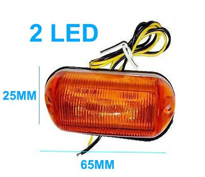 AE-LA570Y  24V, 0.02A, 0.56W szélességjelző/helyzetjelző sárga "E" jellel