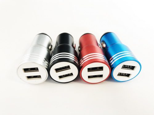 2-es USB töltő elosztó + ablaktörő AQ-036