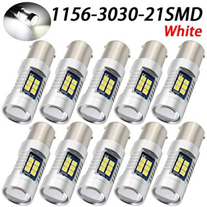 12/24V CANBUS 10db-os SMD-1157-3030-21SMD Fehér