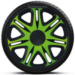   13"-os Nascar Green-Black dísztárcsa garnitúra (4darab)