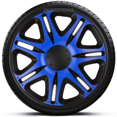 13"-os Nascar Blue Black dísztárcsa garnitúra (4darab)