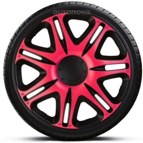 14"-os Nascar Pink Black dísztárcsa garnitúra (4darab)