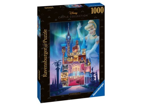 Puzzle 1000 db - Disney kastély Hamupipőke