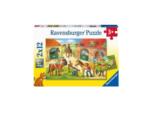 Puzzle 2x12 db - Nyaralás a lófarmon