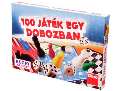 Dino 100 játék egy dobozban társasjáték-gyűjtemény