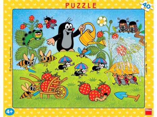 Dino Kisvakond szamócázik 40 darabos puzzle