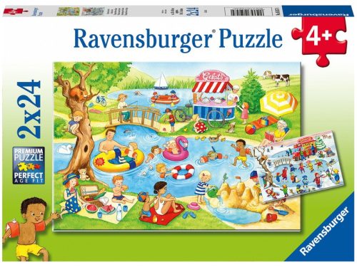 Ravensburger Puzzle 2x24 db Szabadidő a tengerparton