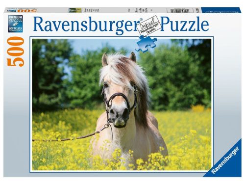 Ravensburger: Puzzle 500 db - Ló a repcemezőn