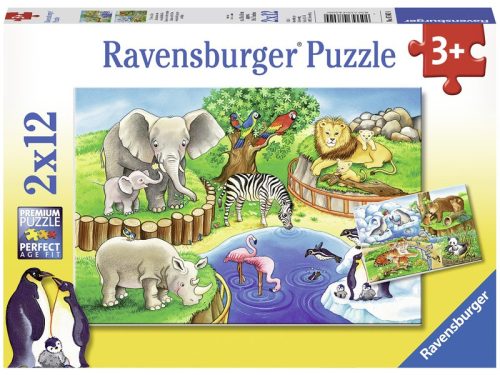 Ravensburger Állatkerti állatok 2 x 12 db puzzle