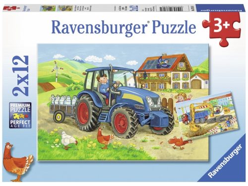 Ravensburger Dolgos mindennapok 2 x 12 db puzzle