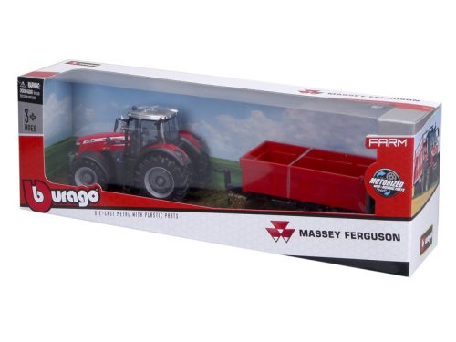 Bburago - Massey Fergusson 8740S utánfutóval