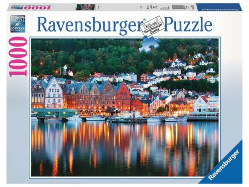 Ravensburger: Puzzle 1000 db - Bergen, Norvégia