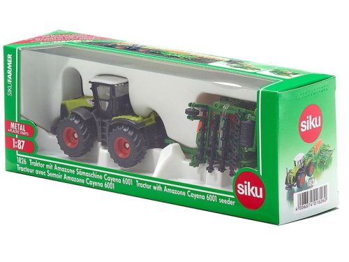 SIKU Claas Xerion traktor vetőgéppel 1:87 - 1826