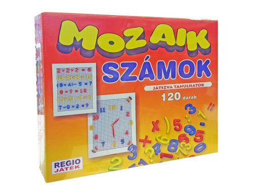 Mozaik számok 120 darabos készlet